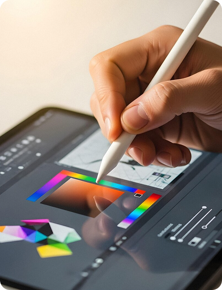 Creative design process illustration