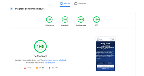 Website speed optimization graphic