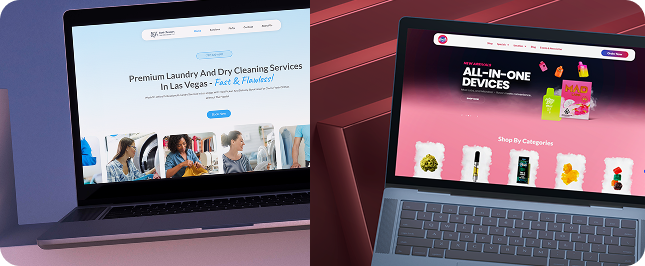 Web design and development illustration